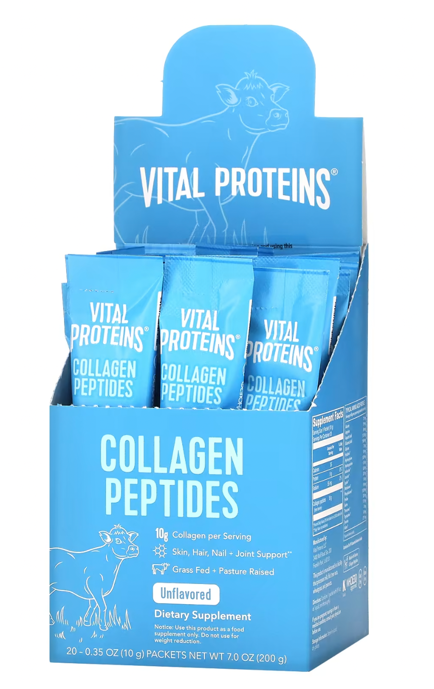 COLLAGEN PEPTIDES, Vital Proteins, Unflavored, 20 Packets